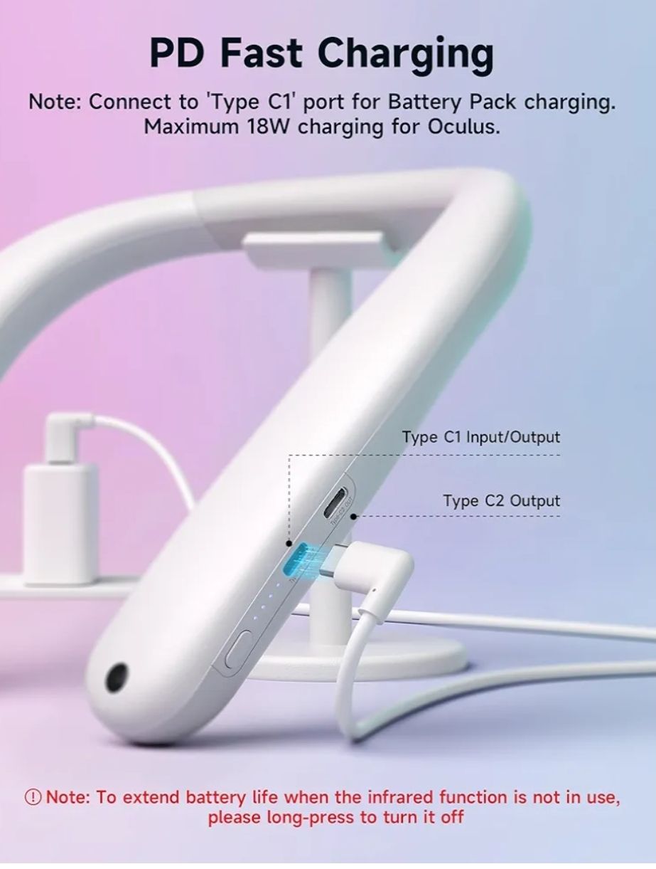 Batería Externa JSAUX para Oculus Quest 3 y 2