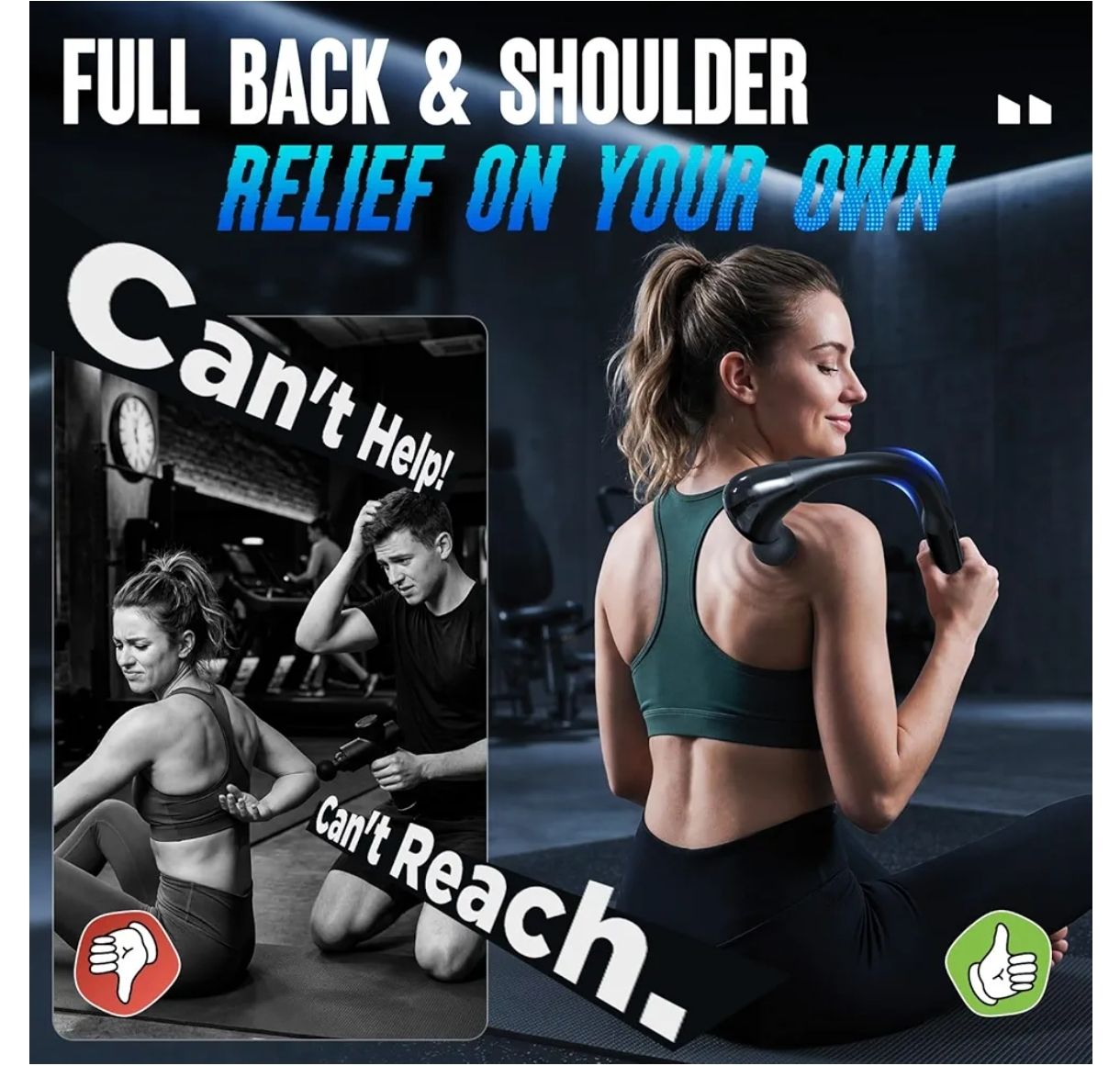 FVZ Pistola de masaje con mango de extensión mejorado