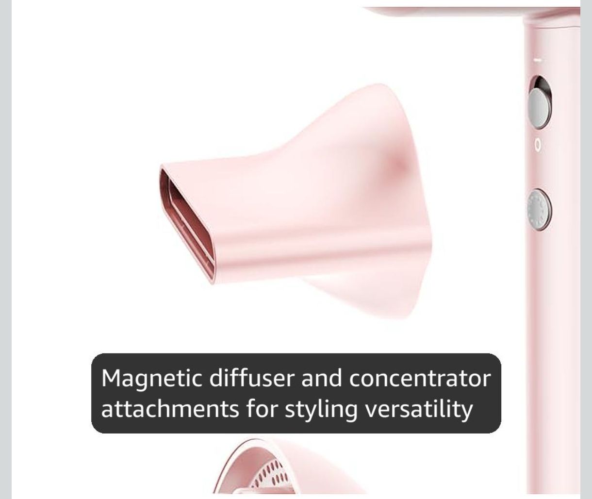 CONFU Secador de pelo, 110000 RPM de secado rápido 