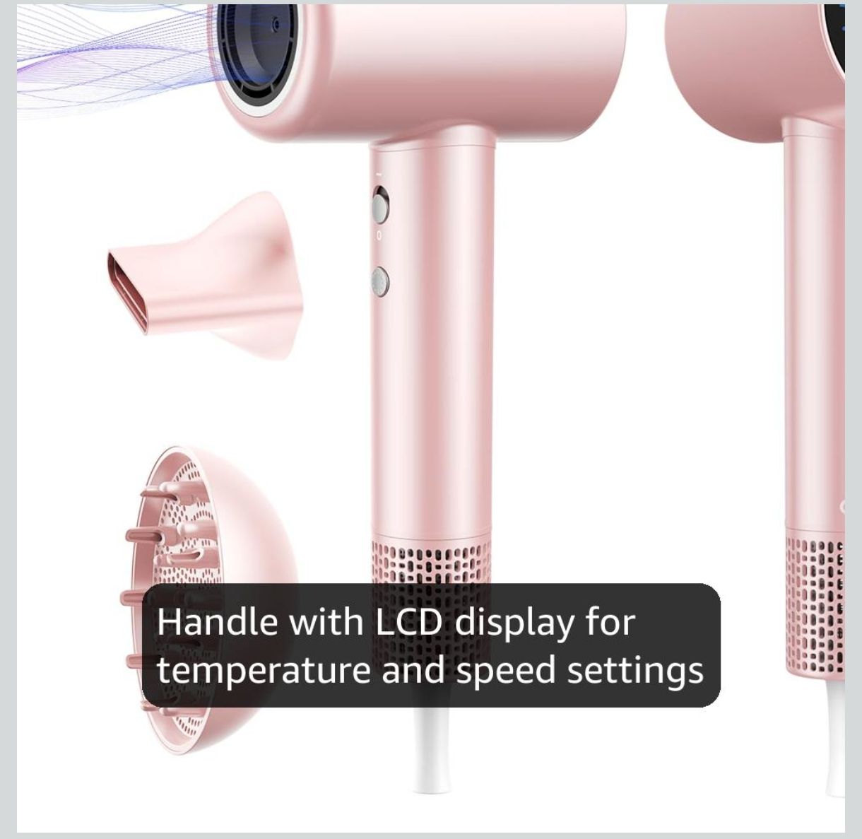 CONFU Secador de pelo, 110000 RPM de secado rápido 