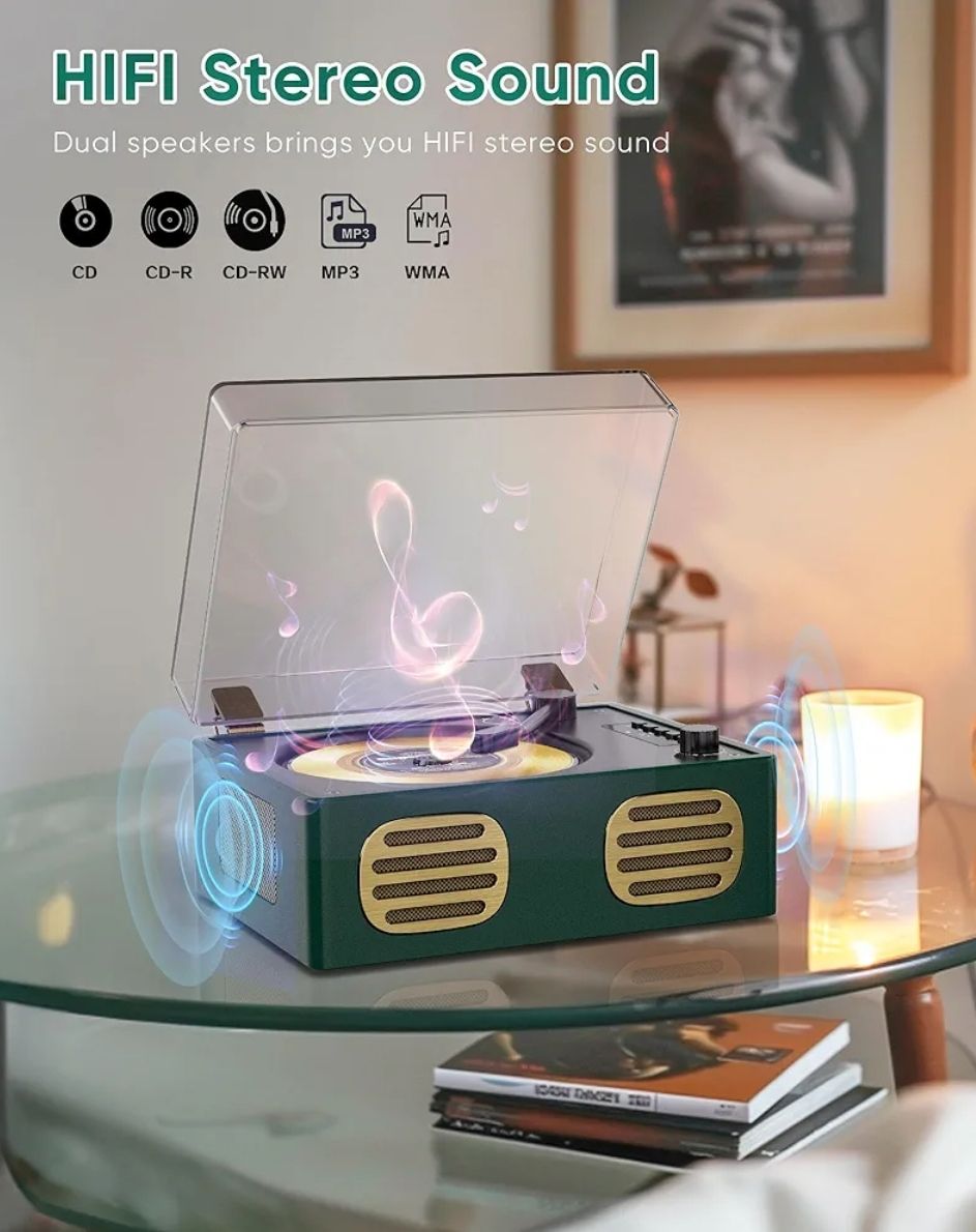 Reproductor de CD portátil Verde