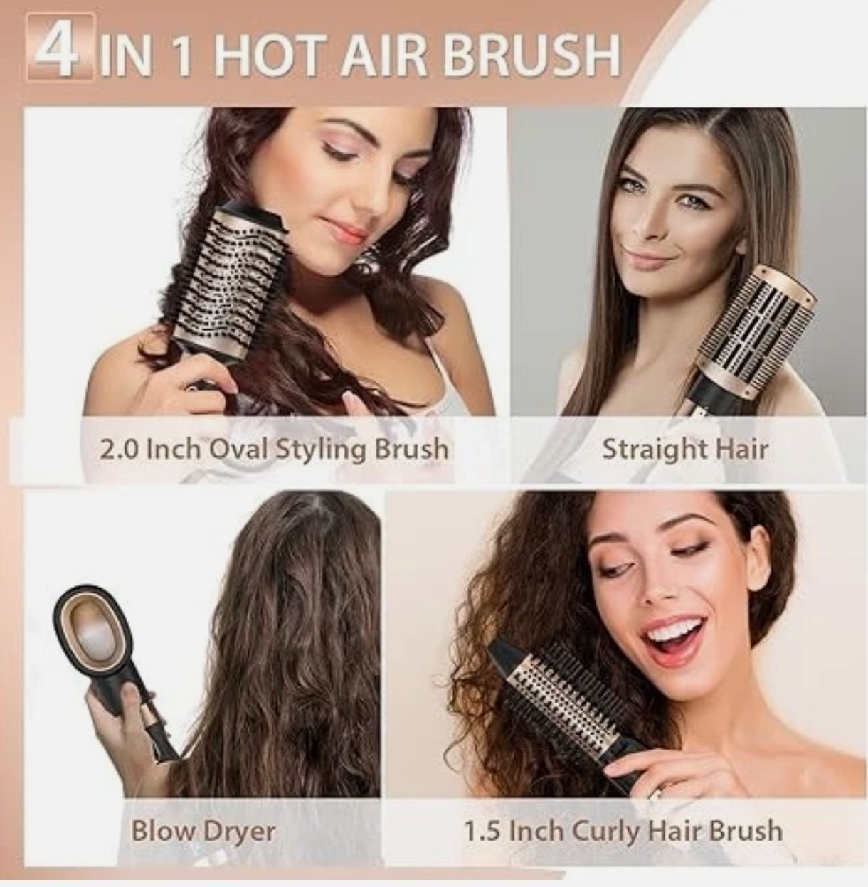 Cepillo secador de pelo Nicebay 4 EN 1