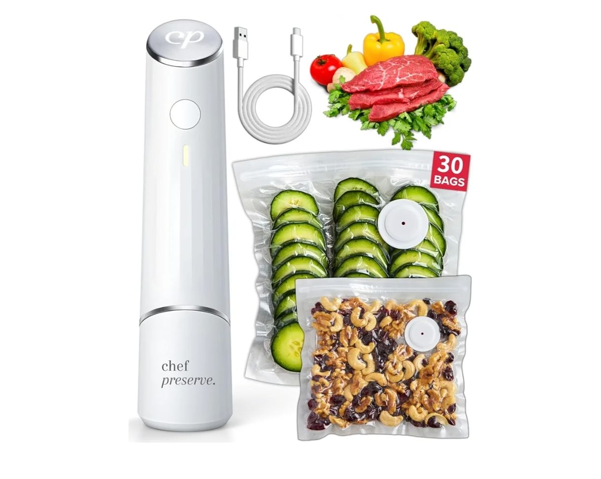 Chef Preserve Sellador al Vacío Compacto para Alimentos