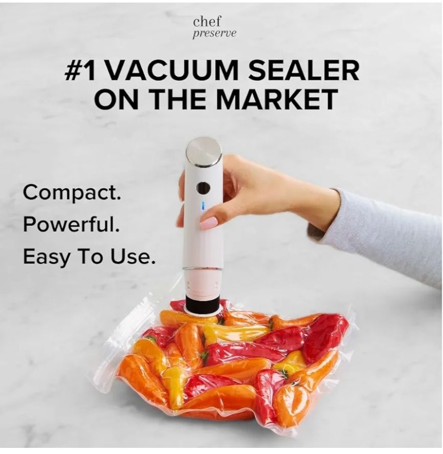 Chef Preserve Sellador al Vacío Compacto para Alimentos