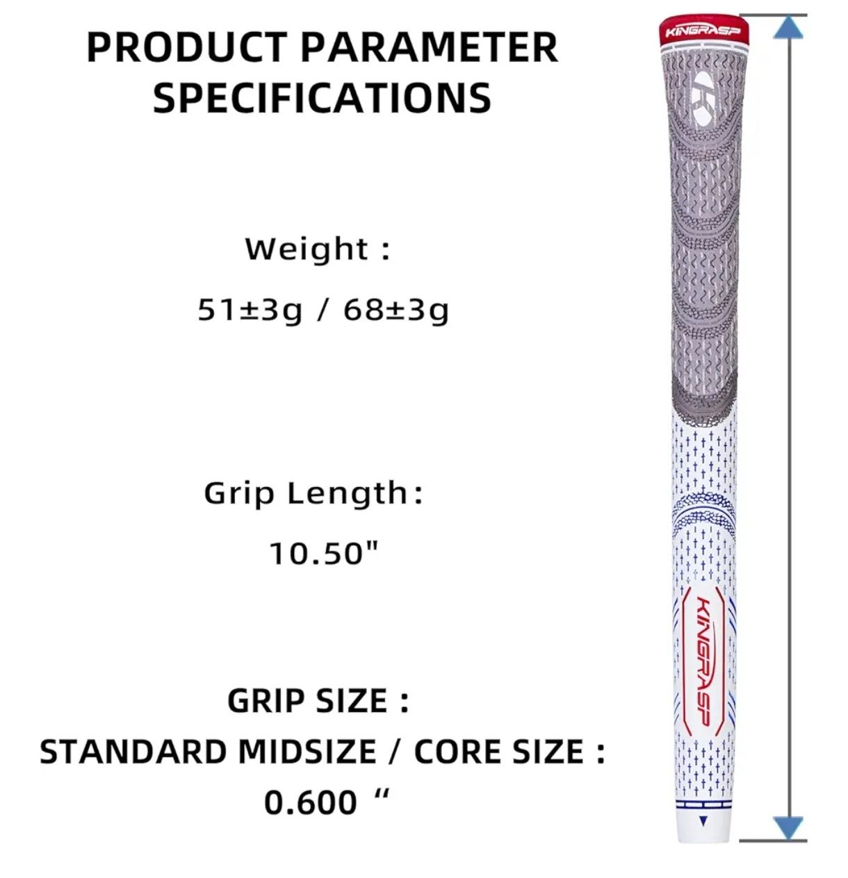 Empuñaduras de golf multicompuesto