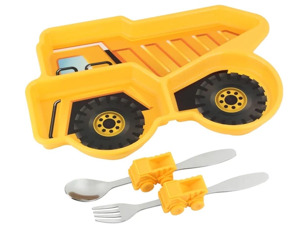 KidsFunwares Me Time - Juego de comida, Dump Truck, Amarillo, 1