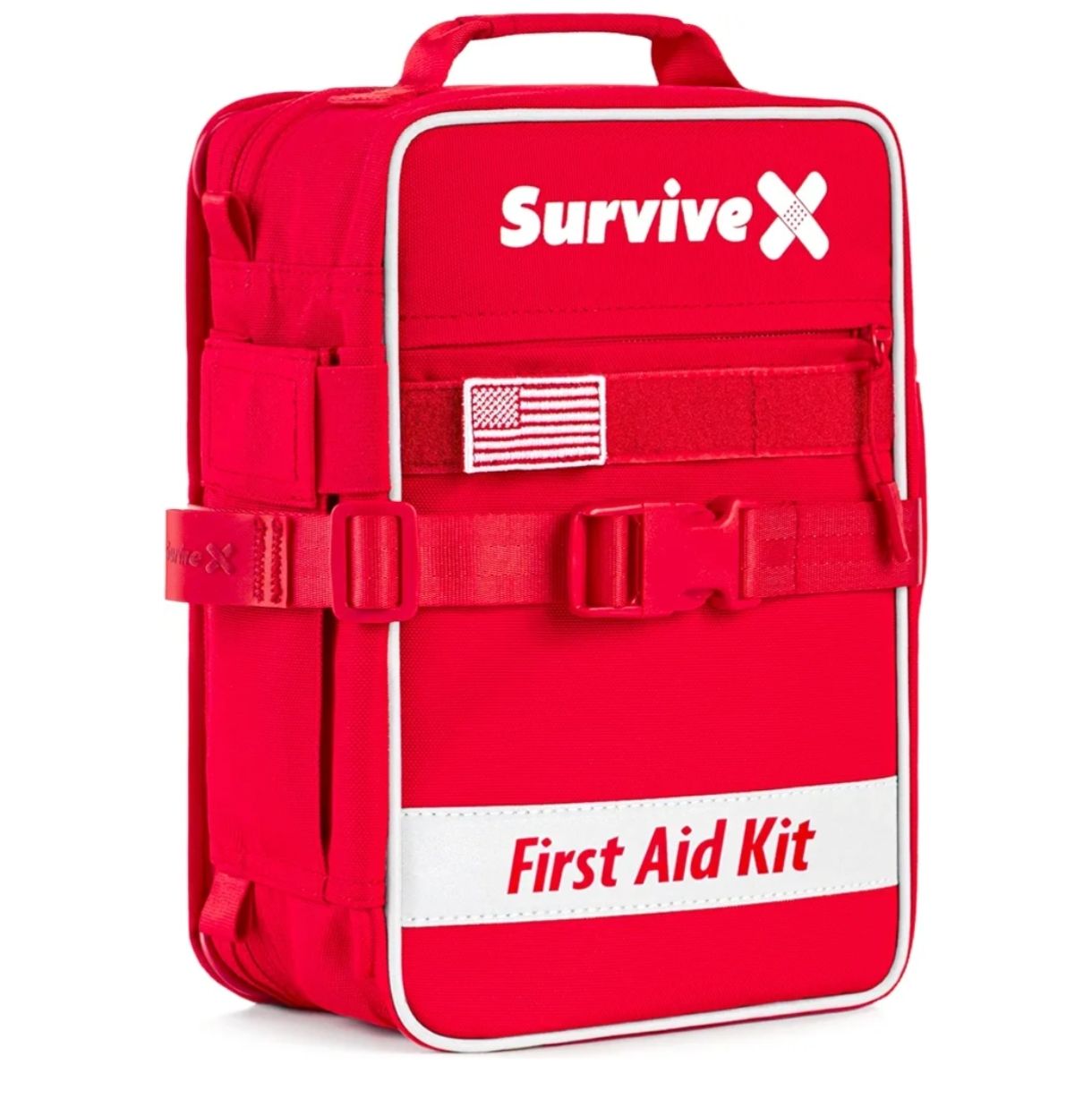 SurviveX Botiquín de primeros auxilios grande para coche
