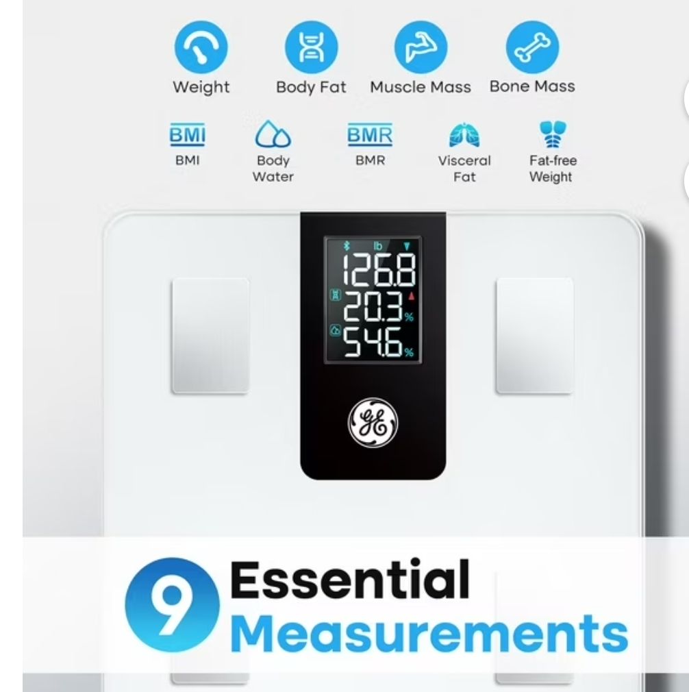 Báscula inteligente GE para grasa corporal