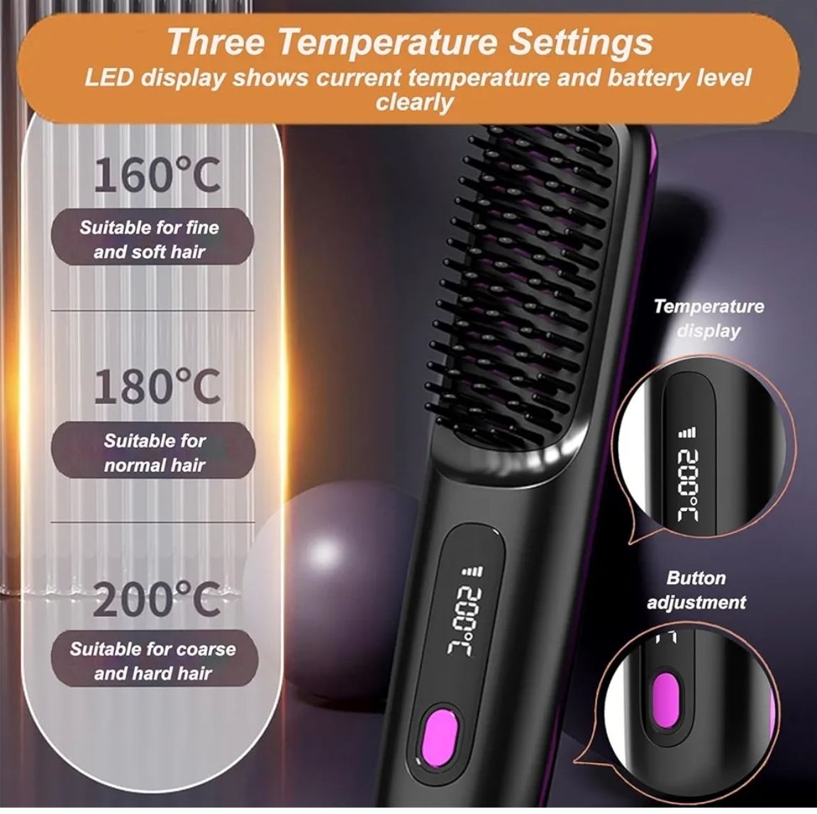 Gobrush Pro - Cepillo alisador portátil Numoya