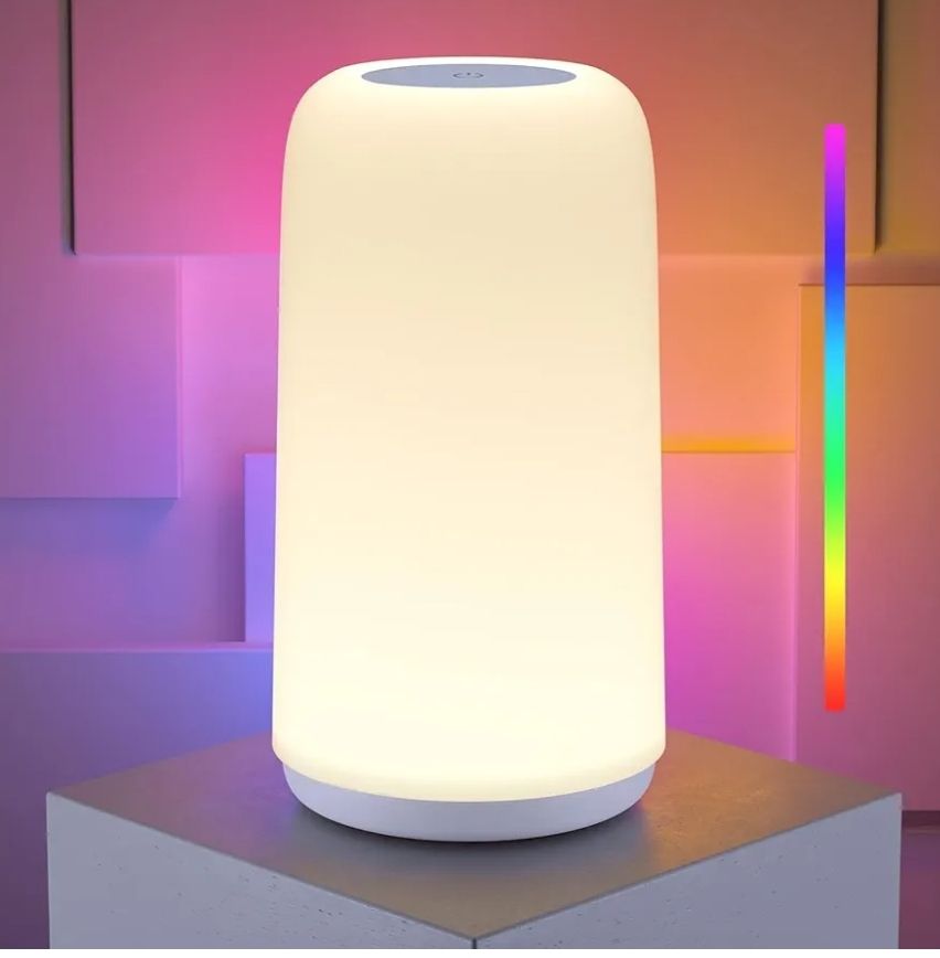 Lámpara de mesa de noche táctil