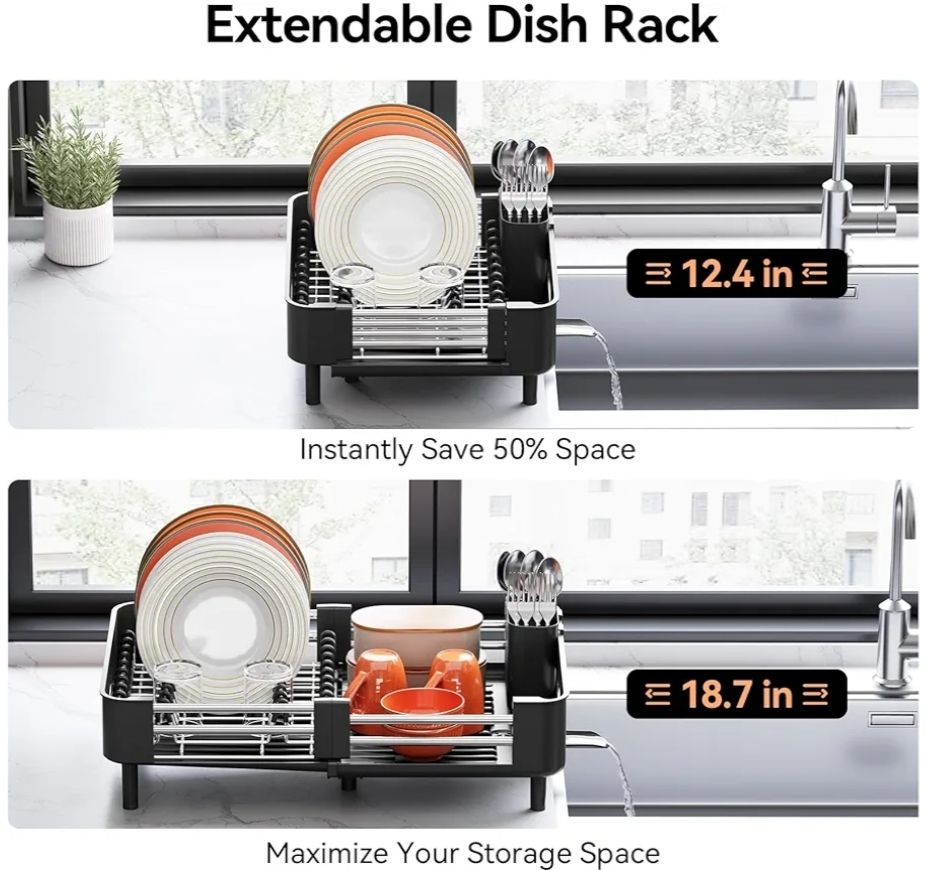Urackify - Escurreplatos de acero inoxidable