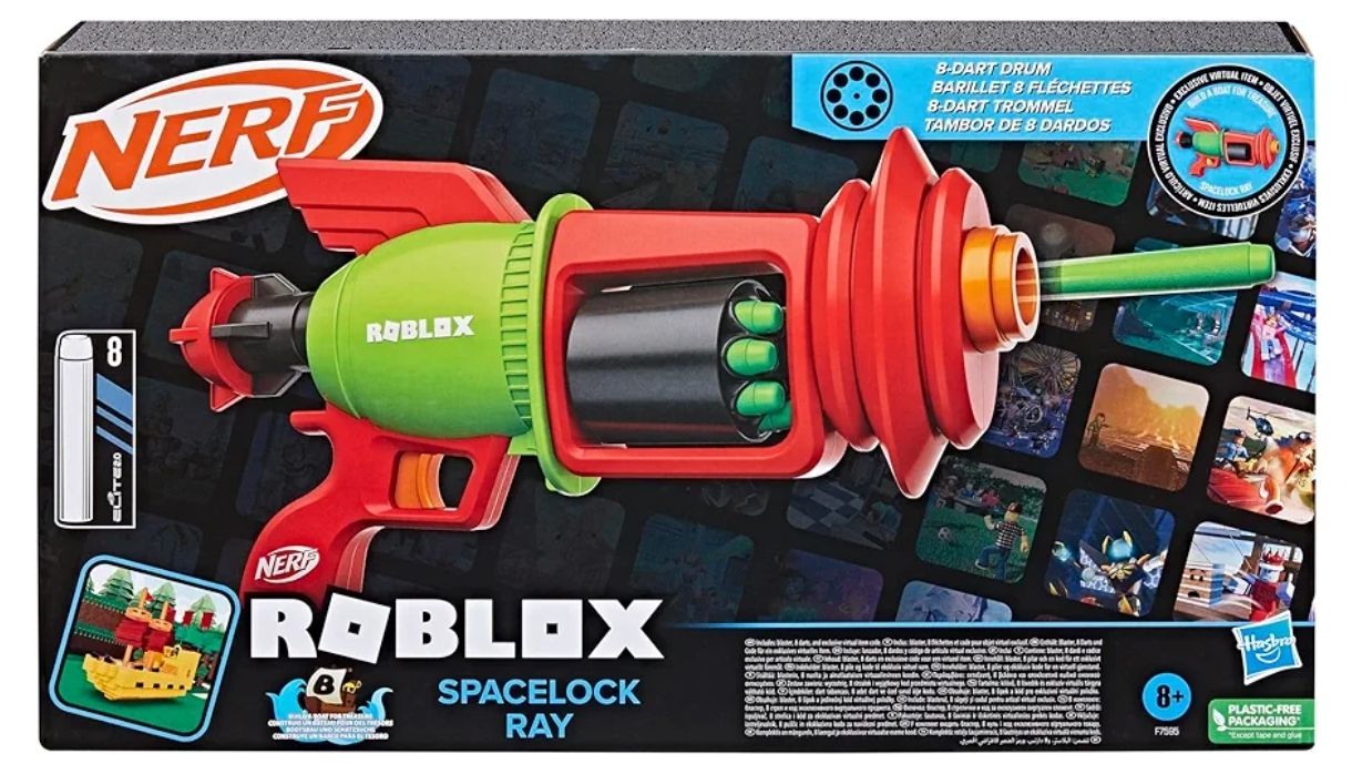 NERF Roblox construye un Barco para el Tesoro: Spacelock Ray Blaster
