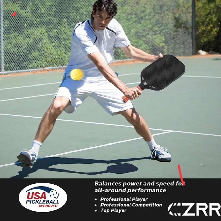 CZRR Paleta Pickleball de fibra de carbono