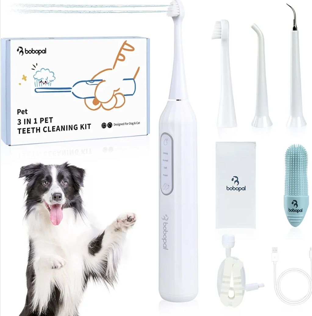 Kit de cepillado de dientes para perros, herramientas de limpieza de dientes