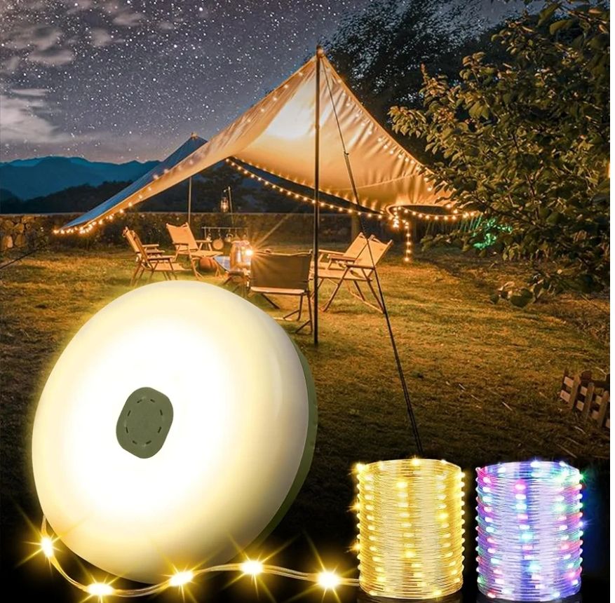 Guirnalda de luces de camping 
