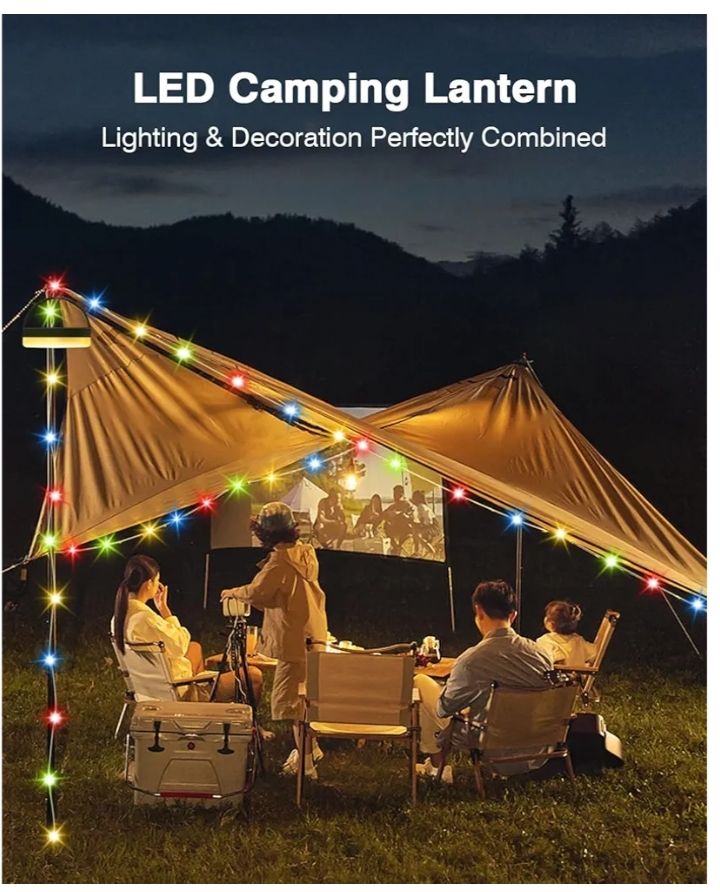 Guirnalda de luces de camping 