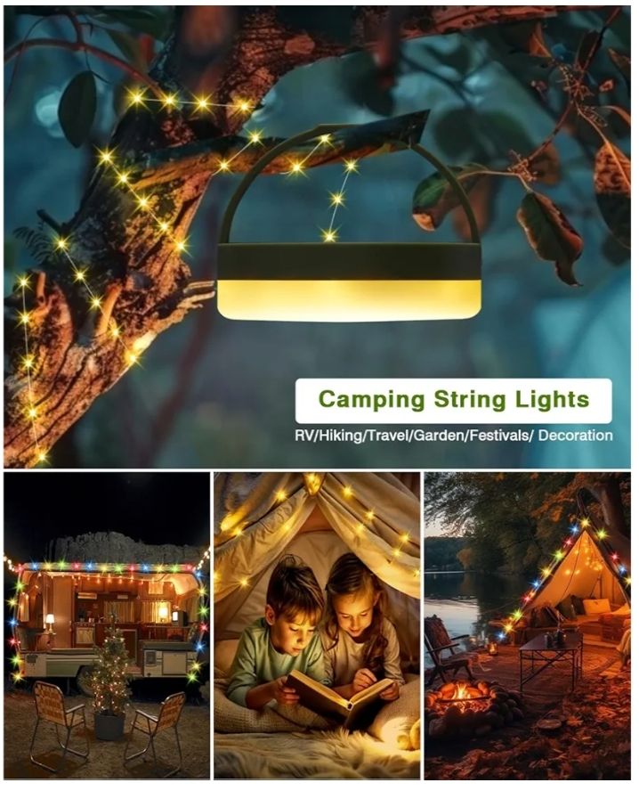 Guirnalda de luces de camping 