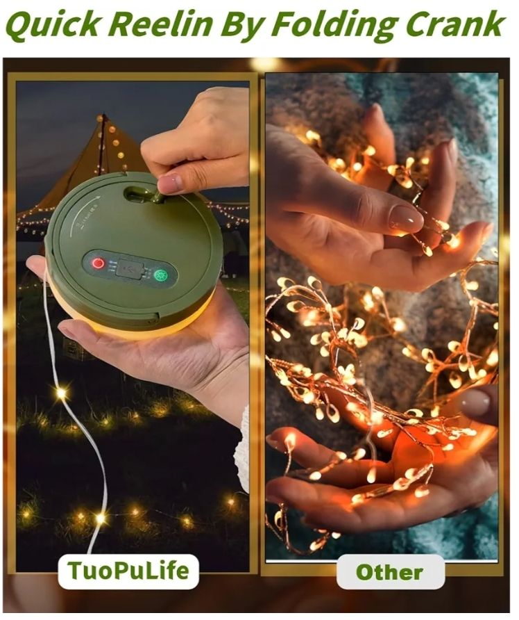 Guirnalda de luces de camping 