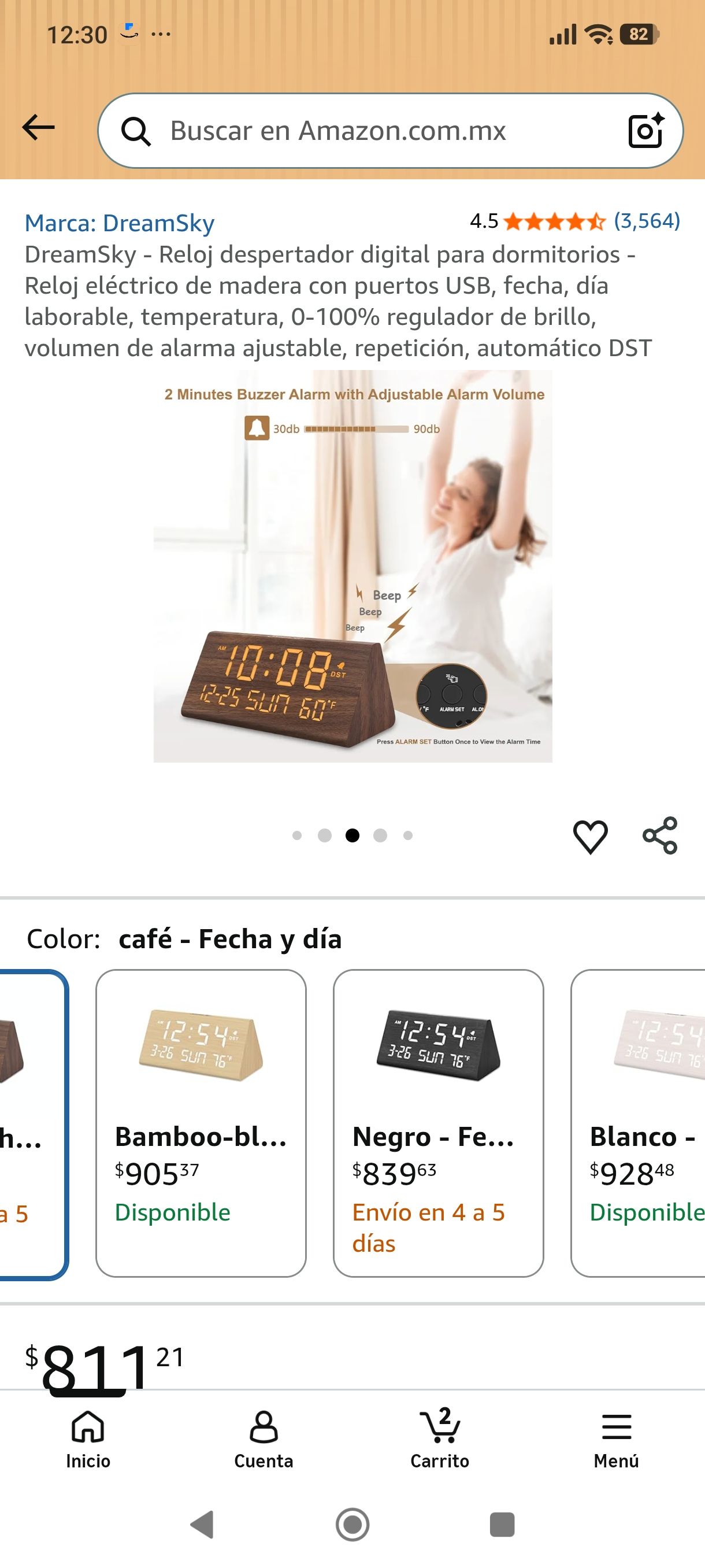 Reloj despertador digital 