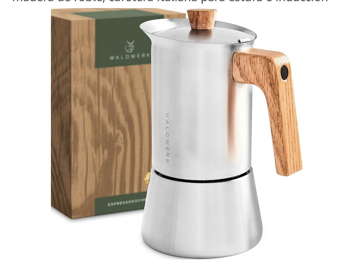 WALDWERK  Olla de moka de acero inoxidable