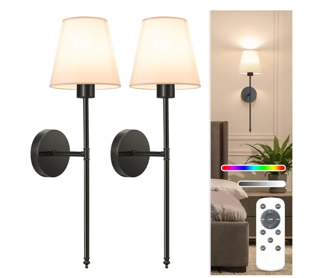 Juego de 2 apliques de pared