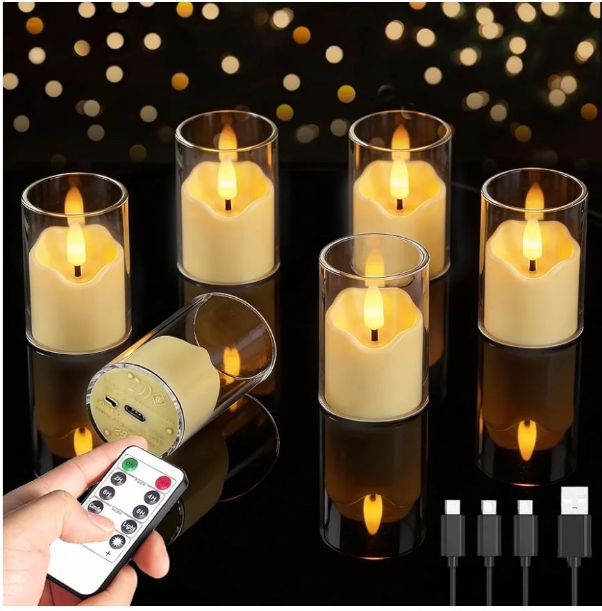 Velas de Té Sin Llama Recargables