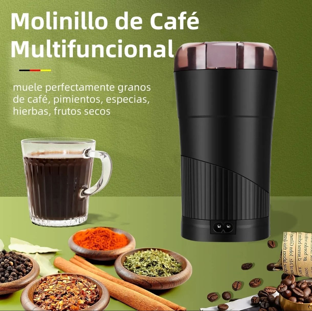 Molinillo Eléctrico de Granos Café