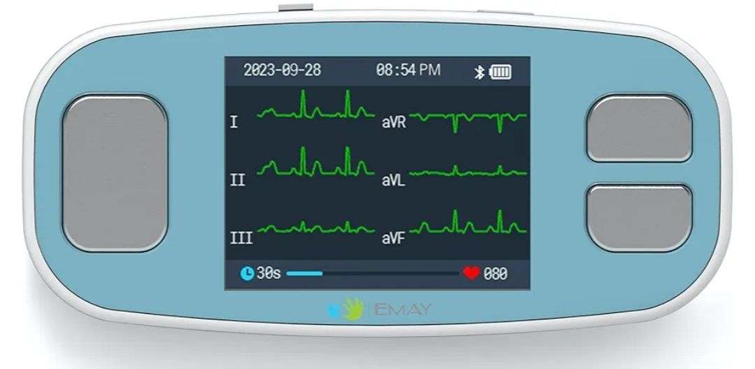 EMAY - Monitor ECG portátil de 6 litros