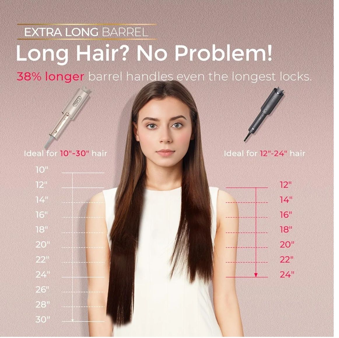 TYMO CurlPro Plus - Rizador de pelo giratorio