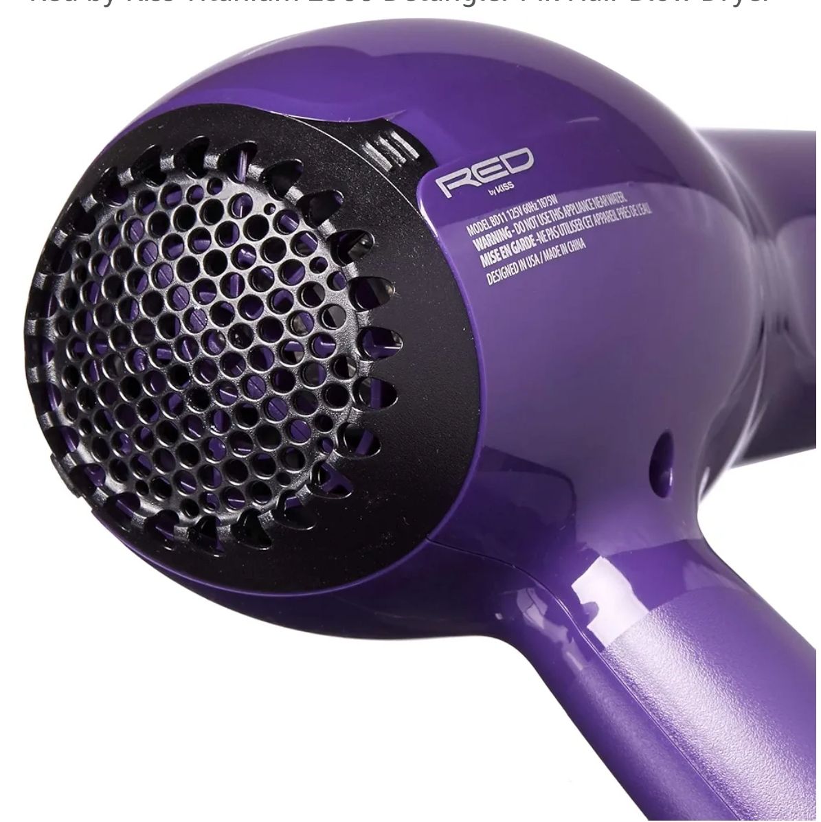 Secadora para cabello Red by Kiss Titanium 