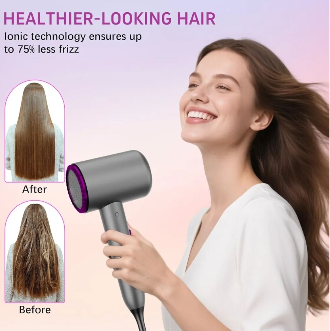 Karrong Secador de pelo para mujer