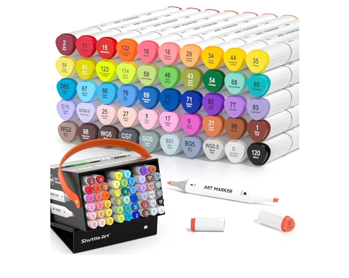 Shuttle Art - Marcadores de alcohol de 51 colores