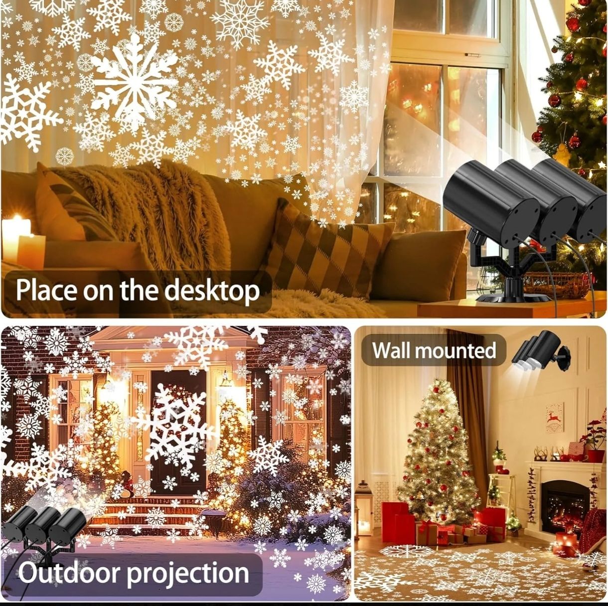 Proyector De Copo De Nieve 