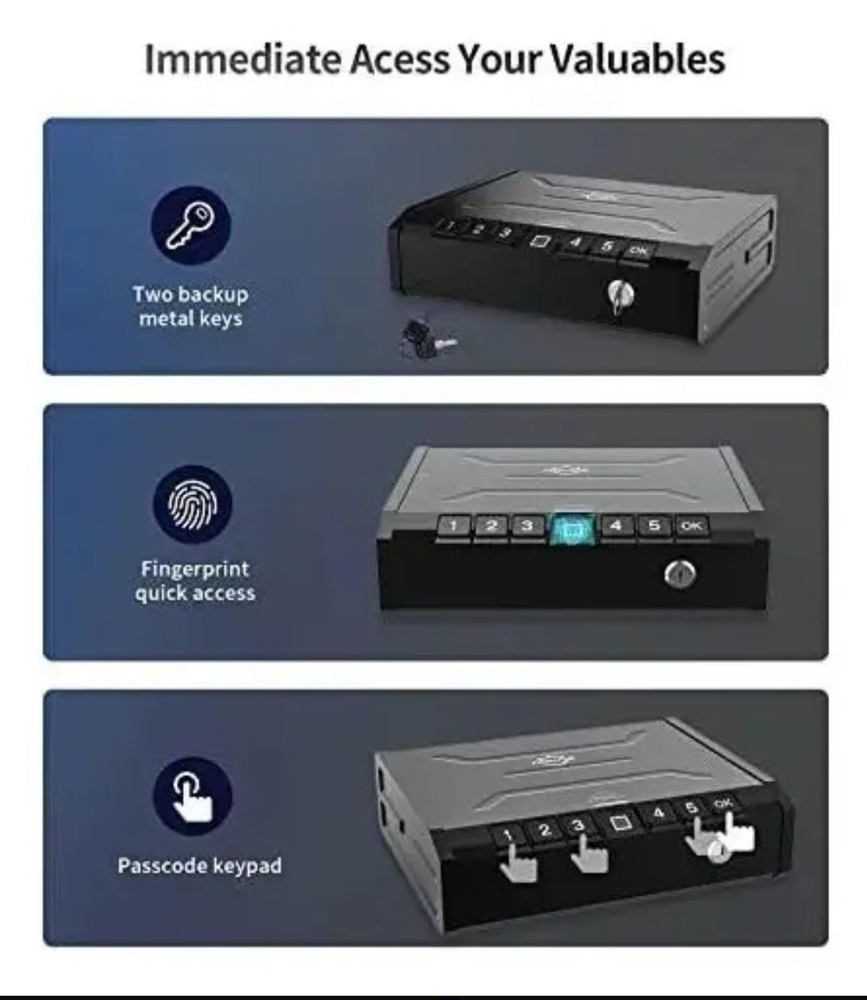Caja Fuerte Biométrica ONNAIS