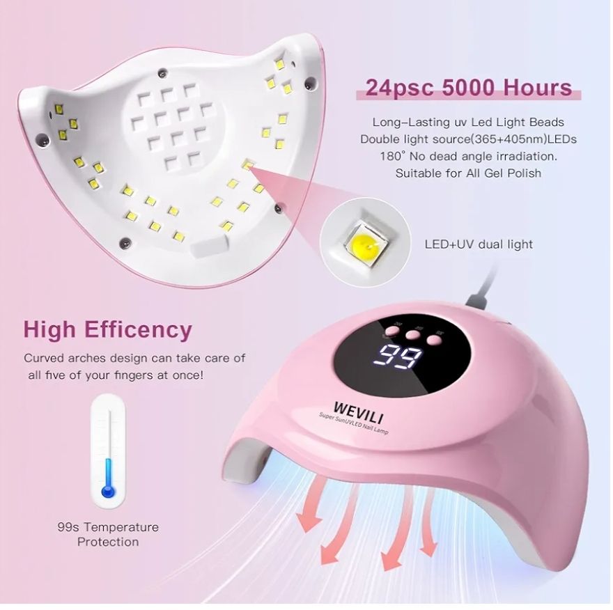 WEVILI Lámpara Uv Led Para Uñas 