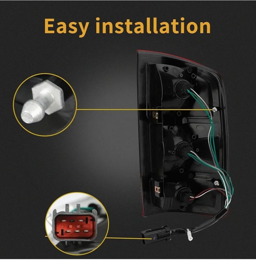 Conjunto de luz trasera compatible con Dodge Ram 