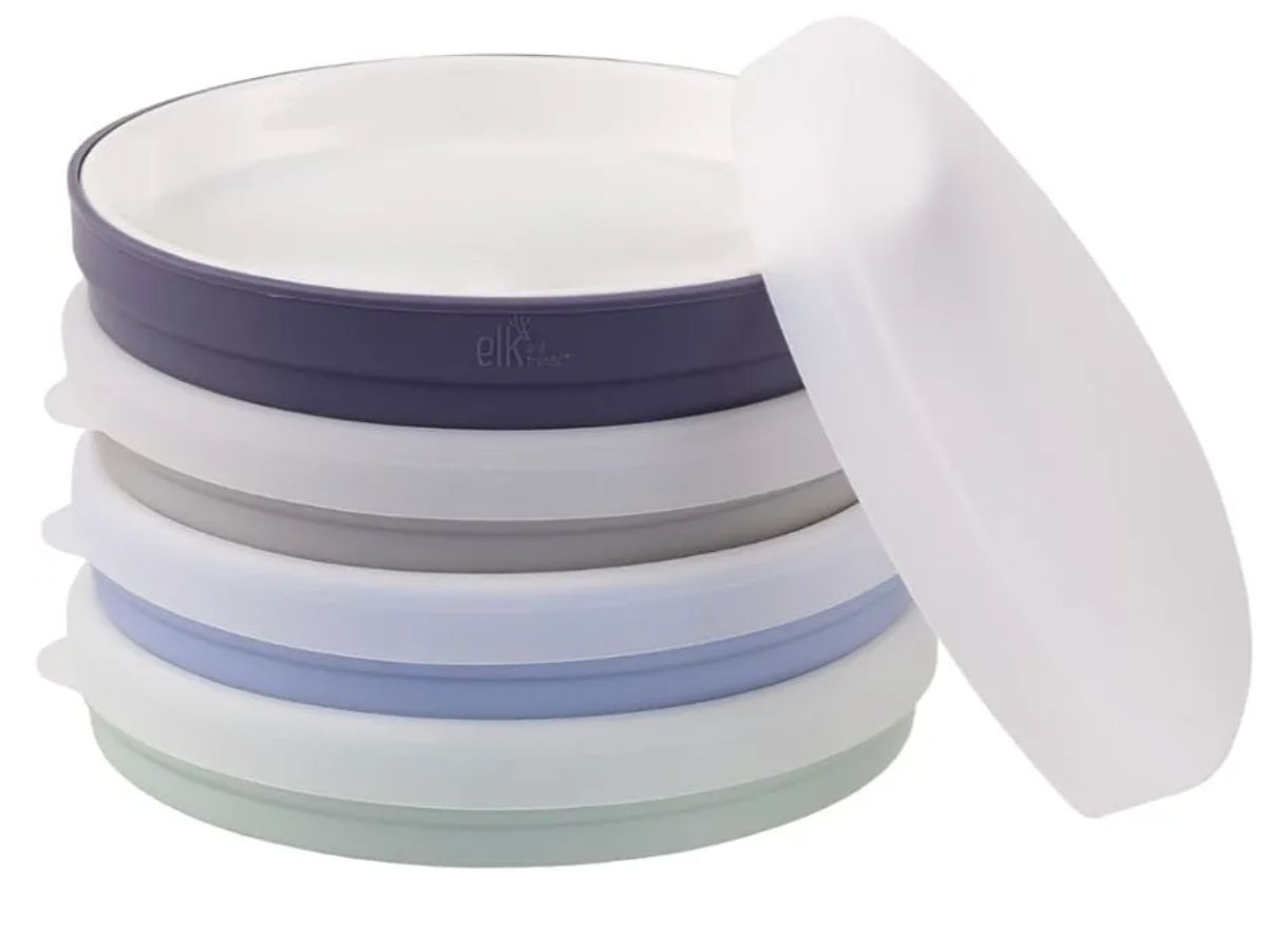 Elk Platos blancos de porcelana