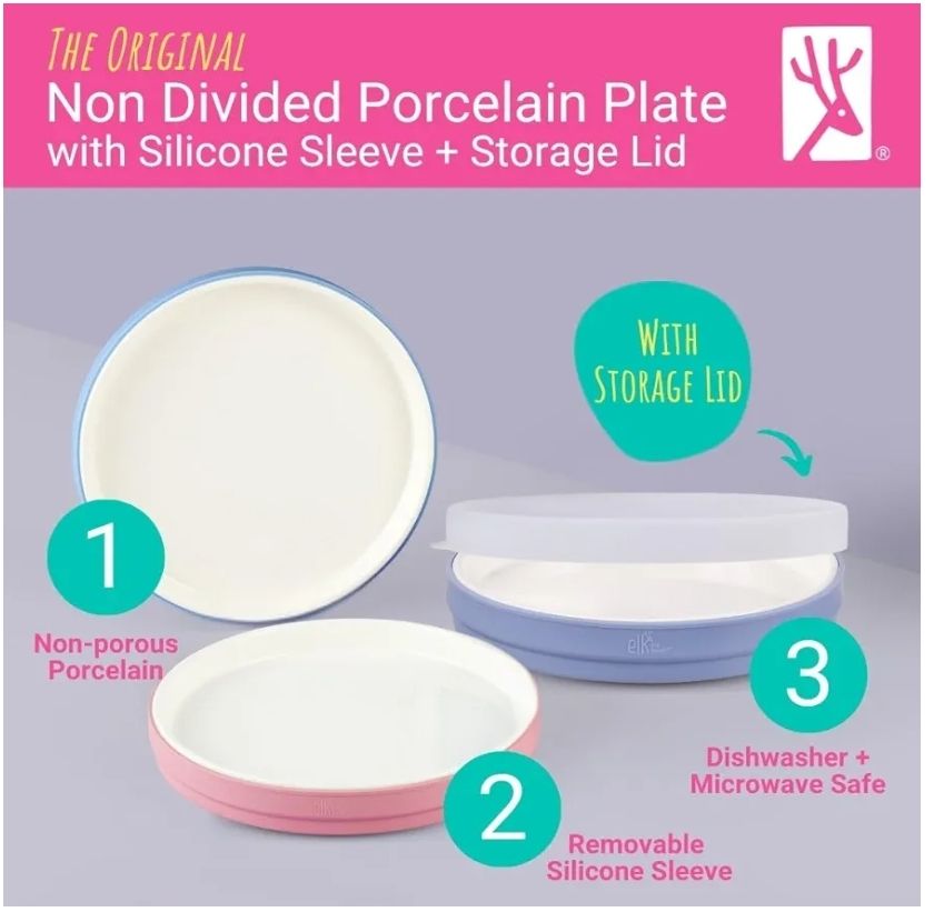 Elk Platos blancos de porcelana
