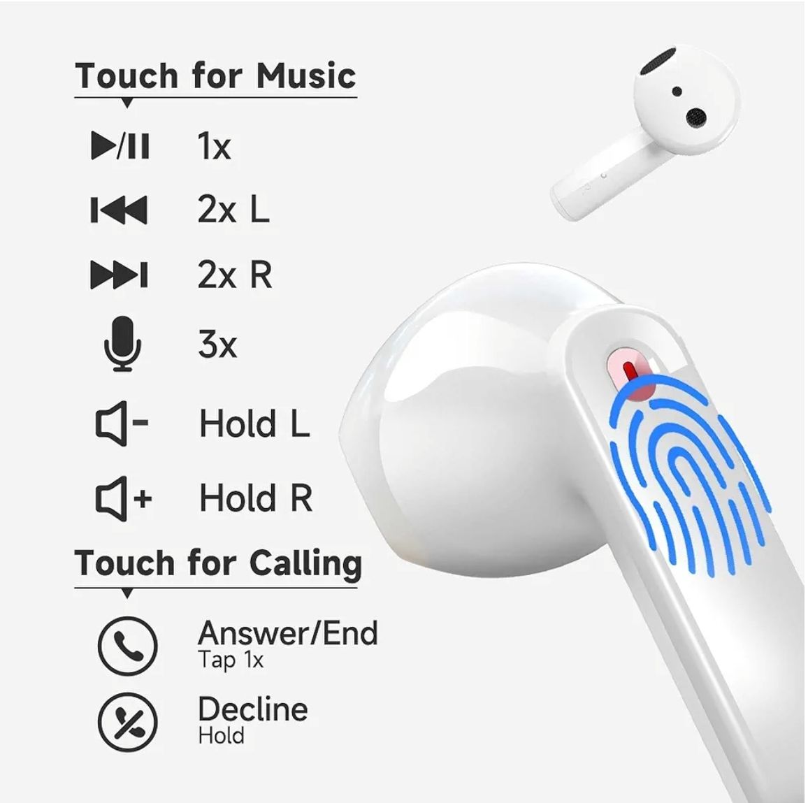 DRQQ - Auriculares inalámbricos Bluetooth 