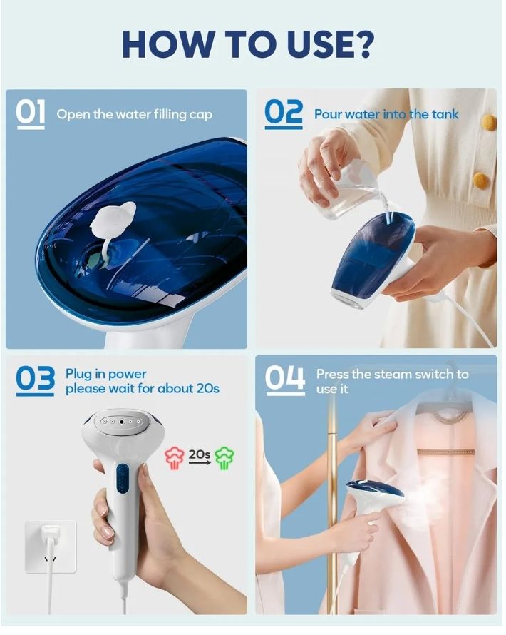 Vaporizador de ropa portátil mini 