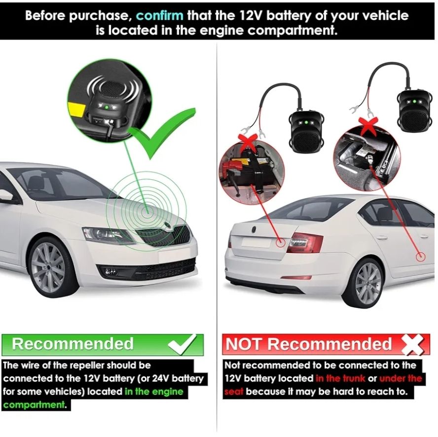 Loraffe - Repelente de ratas para coches