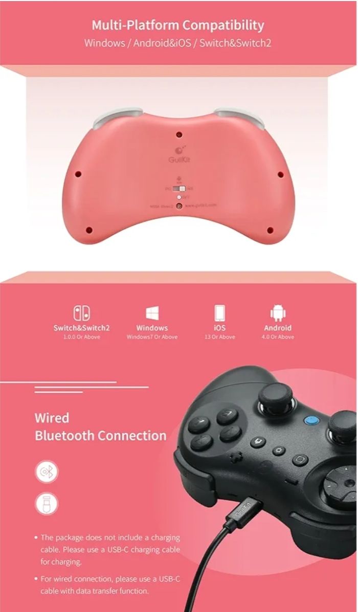 GuliKit Mando de juegos Bluetooth