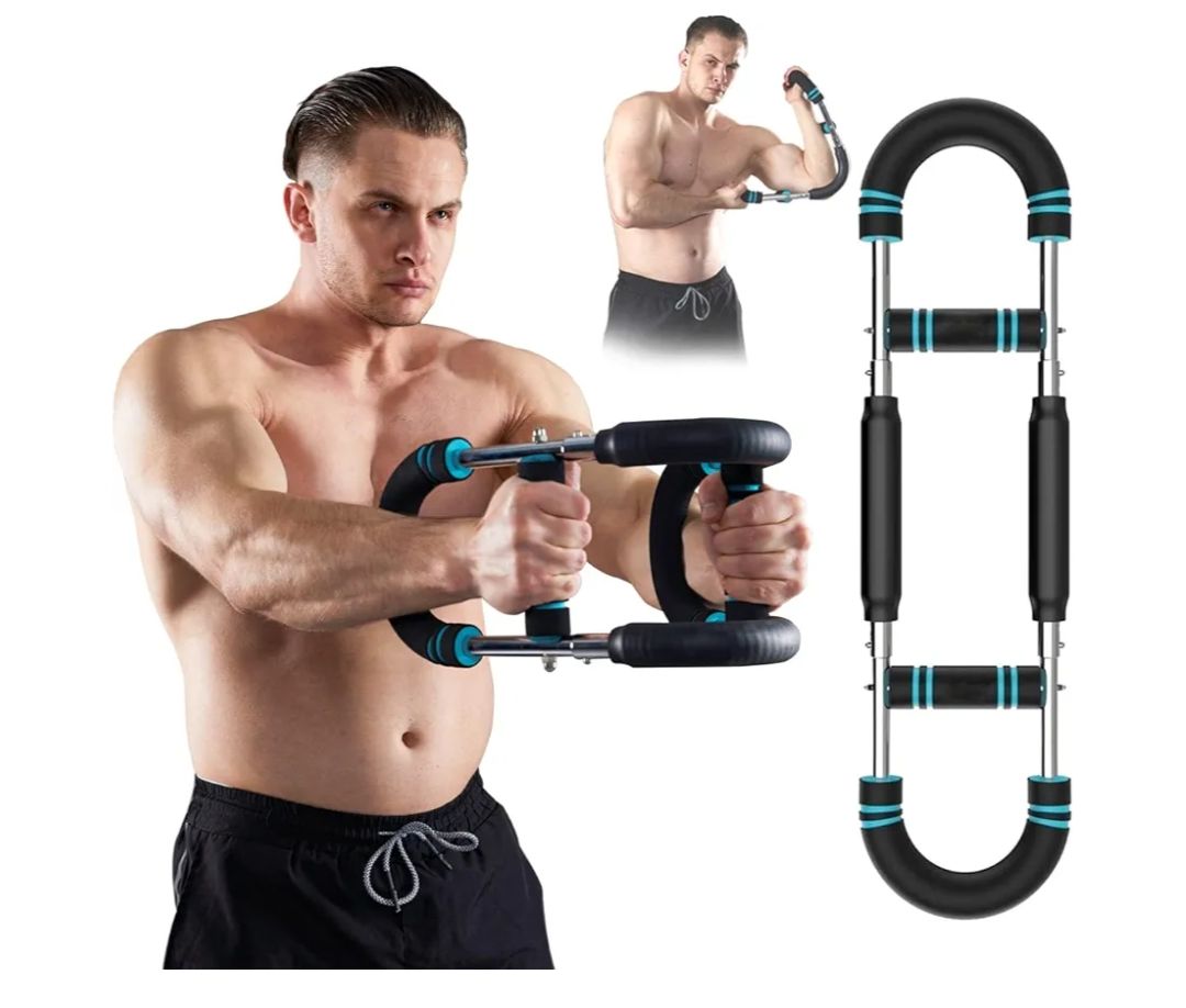 Ejercitador de brazo, barra ajustable de entrenamiento 50 a 100 LB,