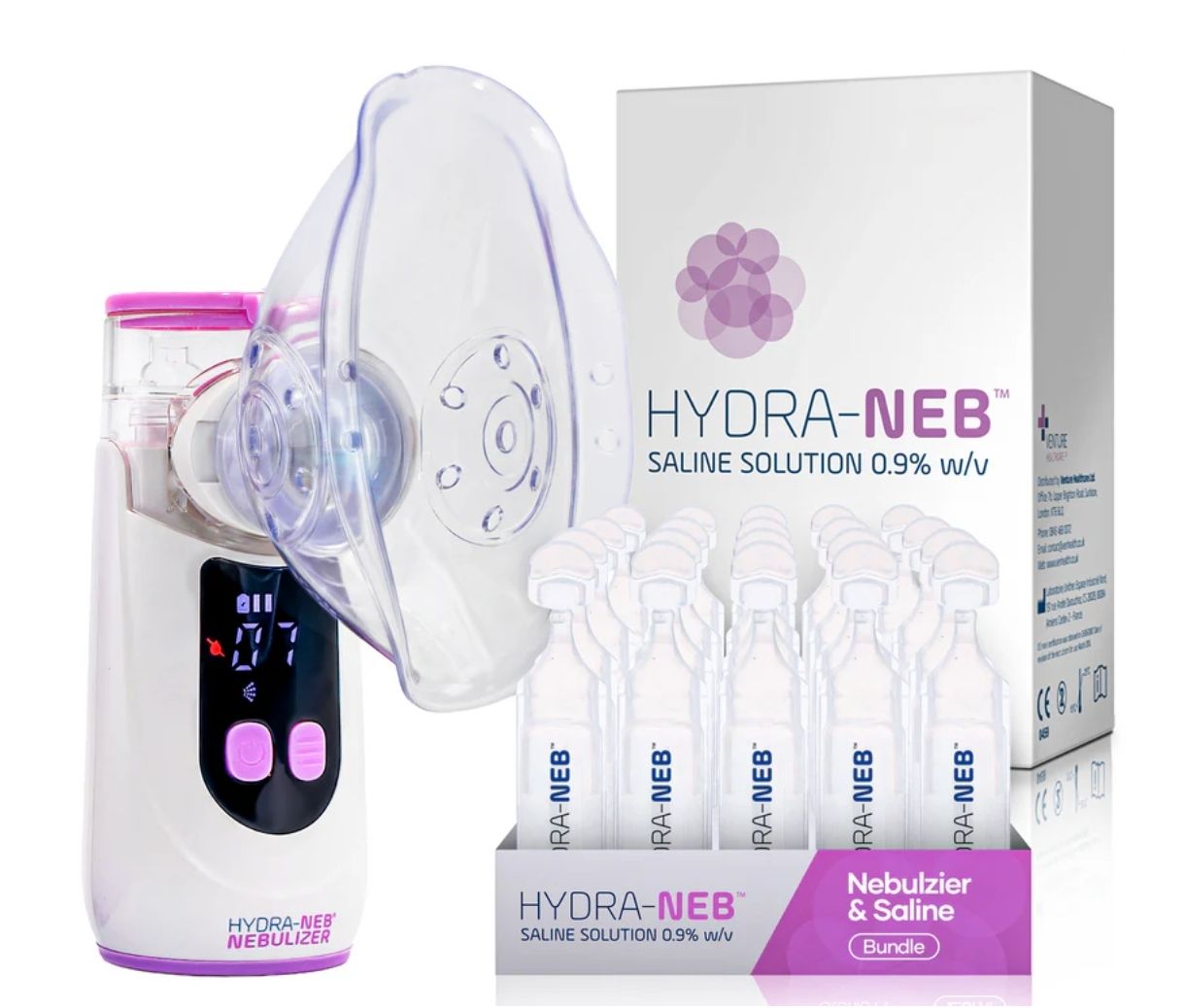 H Nebulizador Recargable Portatil morado 