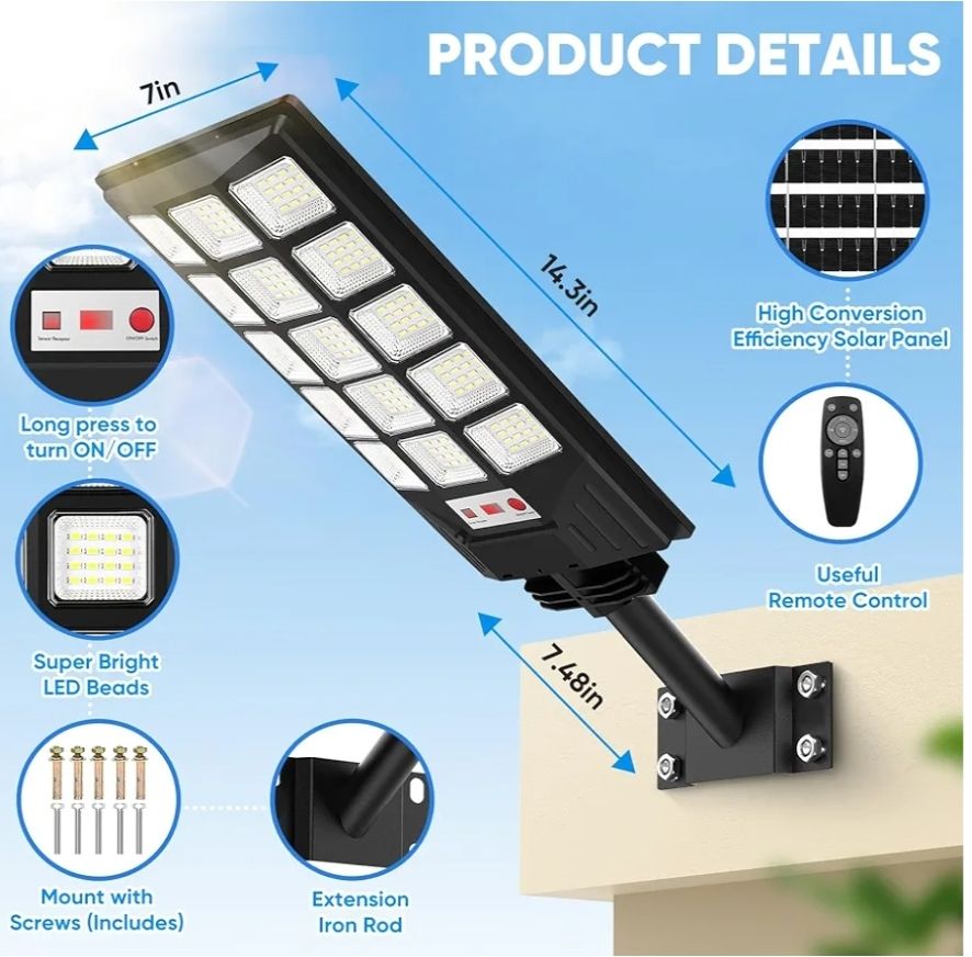 Luces solares de calle impermeables