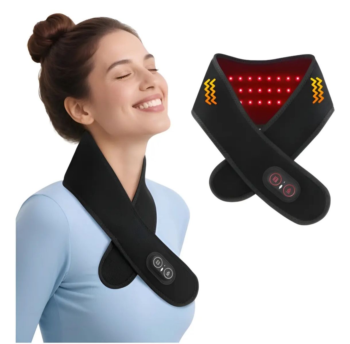 Almohadilla Térmica Para El Cuello Con Masaje
