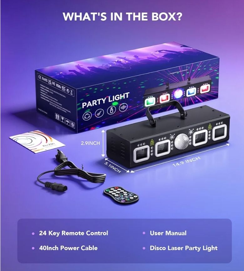 KeoBin - Luces de DJ para fiestas