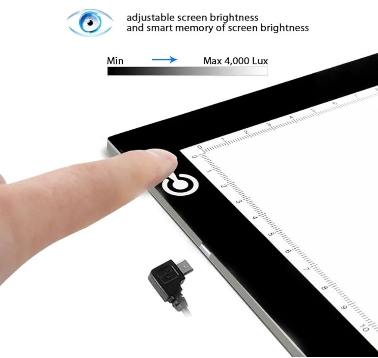 LITENERGY Tablero de luz LED portátil A4