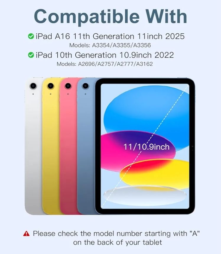 Hamile - Funda para iPad de 11ª generación con teclado