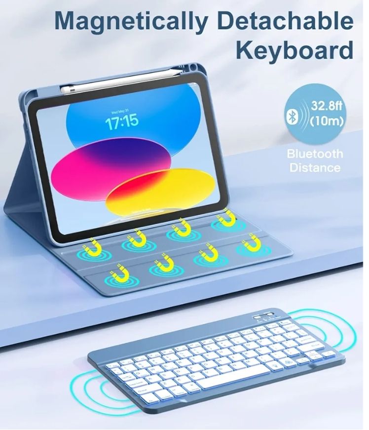 Hamile - Funda para iPad de 11ª generación con teclado